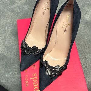 Kate Spade navy suede Heels